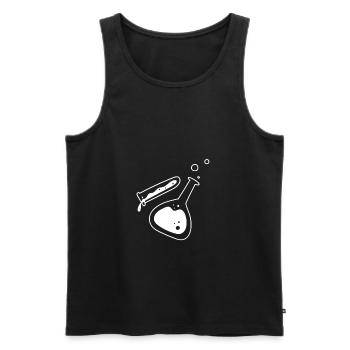 Chemie - Männer Premium Bio Tank Top - Schwarz - Vorne - Michal (187cm)