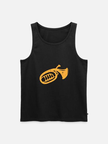 Tenor horn - Men's Premium Organic Tank Top - black