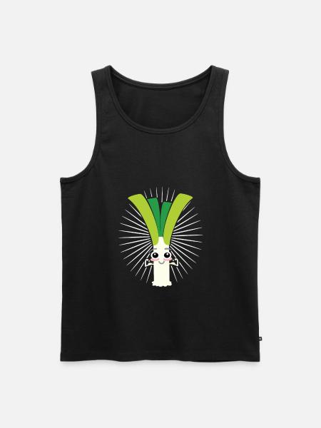 leek - Men's Premium Organic Tank Top - black