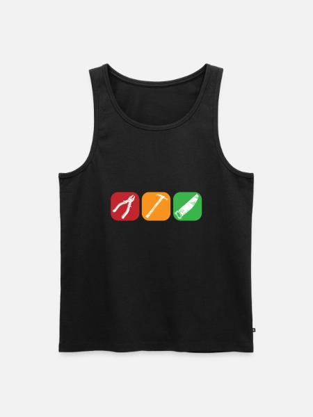 handyman - Men's Premium Organic Tank Top - black