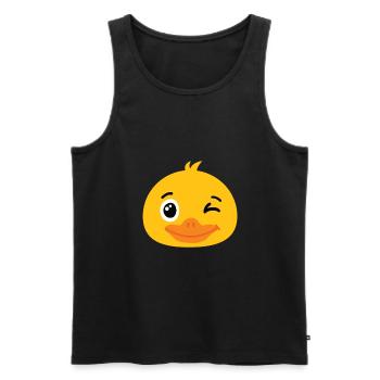 Rentner - Männer Premium Bio Tank Top - Schwarz - Vorne - AI Model Male 178 light (178cm)