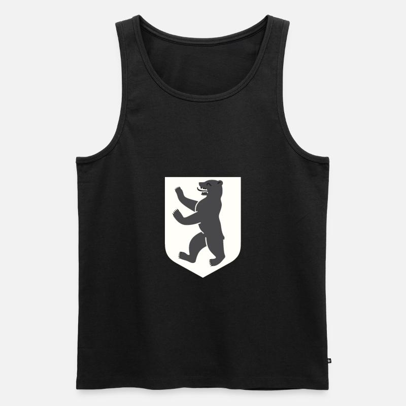Berlin - Men's Premium Organic Tank Top - black