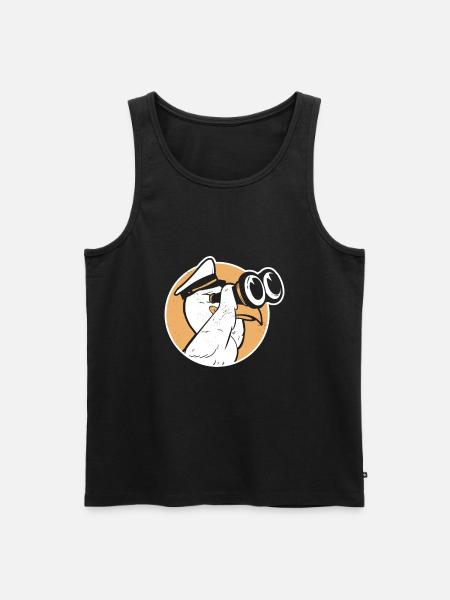 gull - Men's Premium Organic Tank Top - black