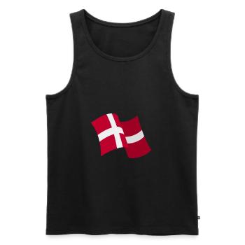 Denmark - Men's Premium Organic Tank Top - black - Front - AI Model Male 178 light (178cm)
