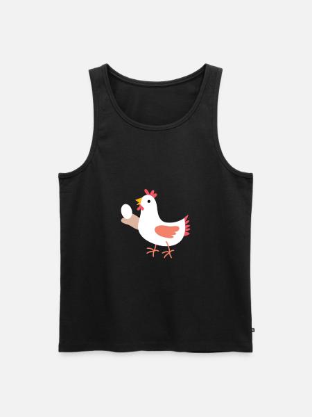 Chicken - Men's Premium Organic Tank Top - black