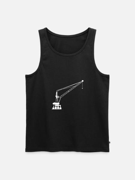Crane operator - Men's Premium Organic Tank Top - black