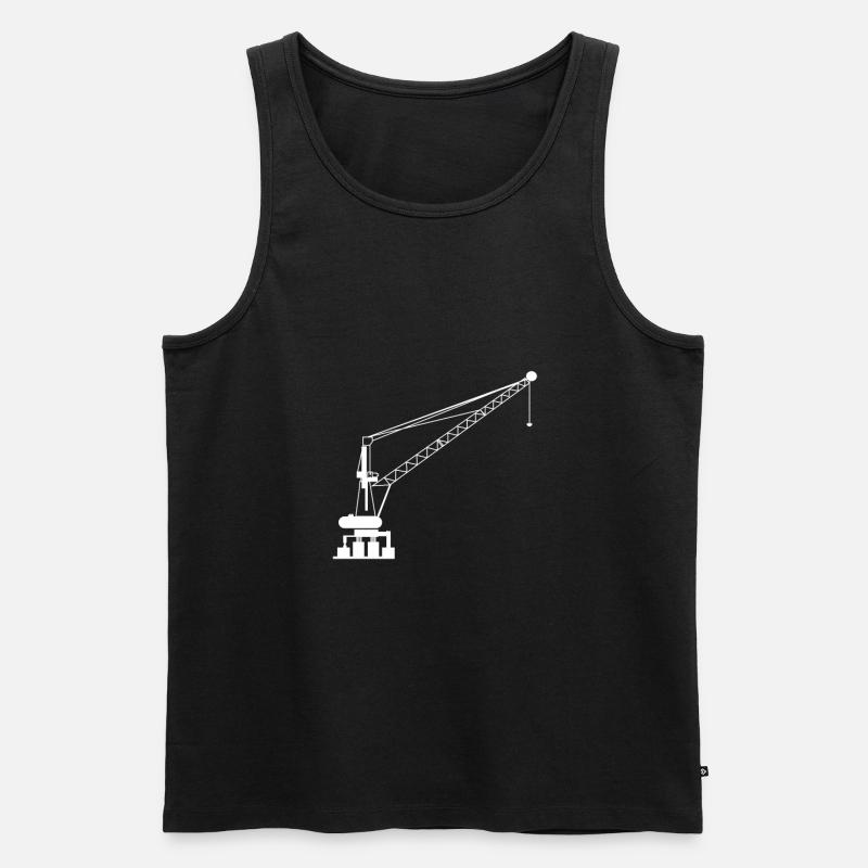 Crane operator - Men's Premium Organic Tank Top - black