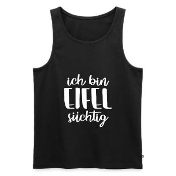Bin Eifel Süchtig Eifler Eiflerin Nationalpark - Männer Premium Bio Tank Top - Schwarz - Vorne - AI Model Male 178 light (178cm)