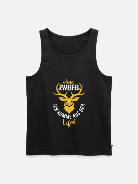 Ohne Zweifel Aus Eifel Eifler Eifeler Heimat - Männer Premium Bio Tank Top - Schwarz