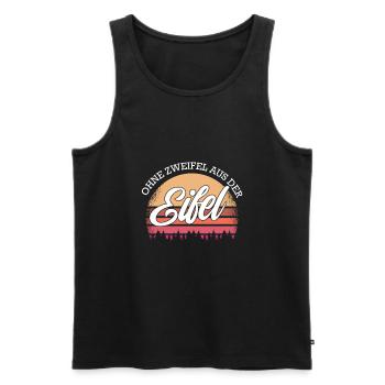 Ohne Zweifel Aus Eifel Eifler Eiflerin Heimat - Männer Premium Bio Tank Top - Schwarz - Vorne - AI Model Male 178 light (178cm)