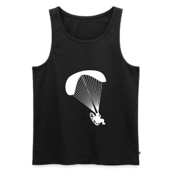Parachute moteur - Débardeur bio Premium Homme - noir - Devant - AI Model Male 178 light (178cm)