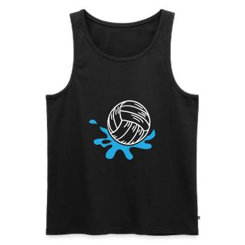 Water polo - Débardeur bio Premium Homme - noir - Devant - Michal (187cm)
