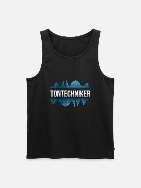 Tontechniker Tontechnik Geschenkidee - Männer Premium Bio Tank Top - Schwarz