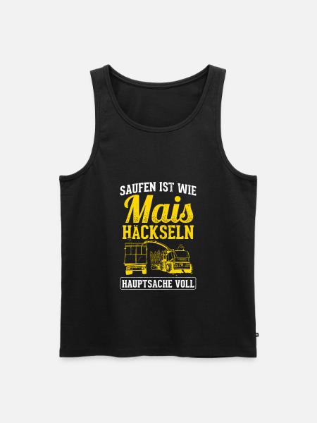 Mais Bauer - Männer Premium Bio Tank Top - Schwarz