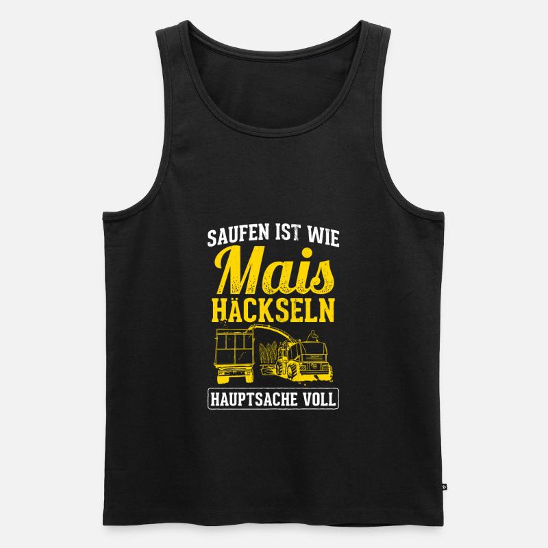 Mais Bauer - Männer Premium Bio Tank Top - Schwarz