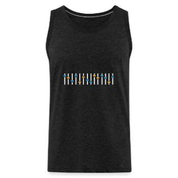 Sound engineer - Men's Premium Organic Tank Top - charcoal grey - Front - Alexander (188cm)