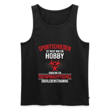 Schütze Sportschütze - Männer Premium Bio Tank Top - Schwarz - Vorne - Michal (187cm)