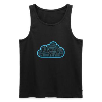 Programmierer - Männer Premium Bio Tank Top - Schwarz - Vorne - Michal (187cm)