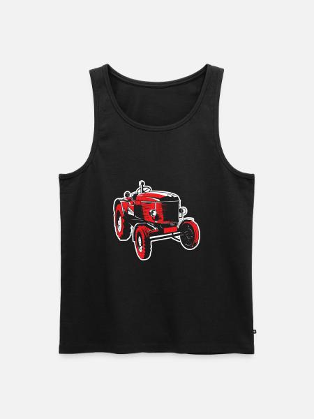 tractor - Men's Premium Organic Tank Top - black