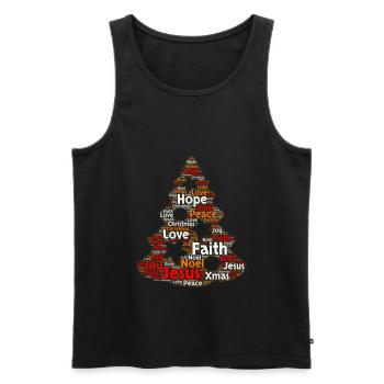 Noël Noël Noël No� - Débardeur bio Premium Homme - noir - Devant - Michal (187cm)