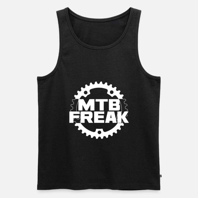MTB Freak - Männer Premium Bio Tank Top - Schwarz