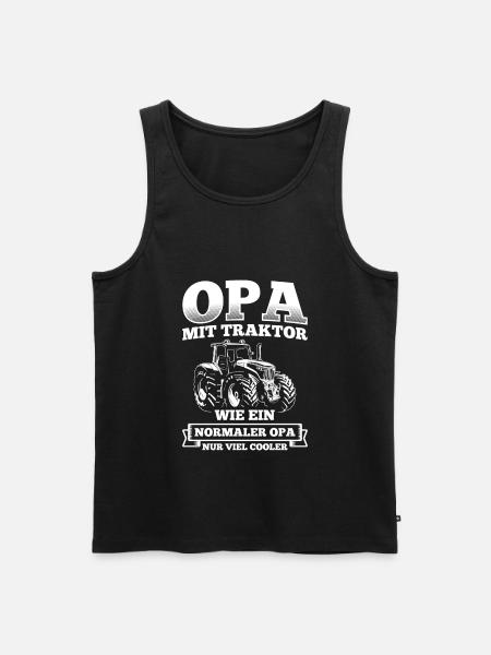 Landwirtschaft Traktor Bauer - Männer Premium Bio Tank Top - Schwarz