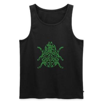 programmer - Men's Premium Organic Tank Top - black - Front - AI Model Male 178 light (178cm)