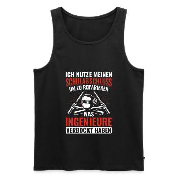 Schweissen Schweißer Schweißen - Männer Premium Bio Tank Top - Schwarz - Vorne - Michal (187cm)