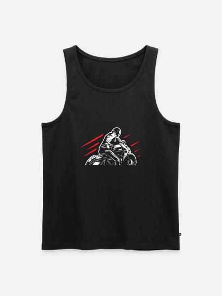 motorcycle - Men's Premium Organic Tank Top - black