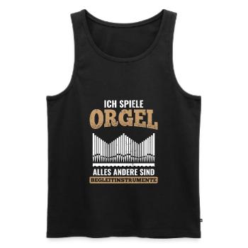 Orgel - Männer Premium Bio Tank Top - Schwarz - Vorne - Michal (187cm)