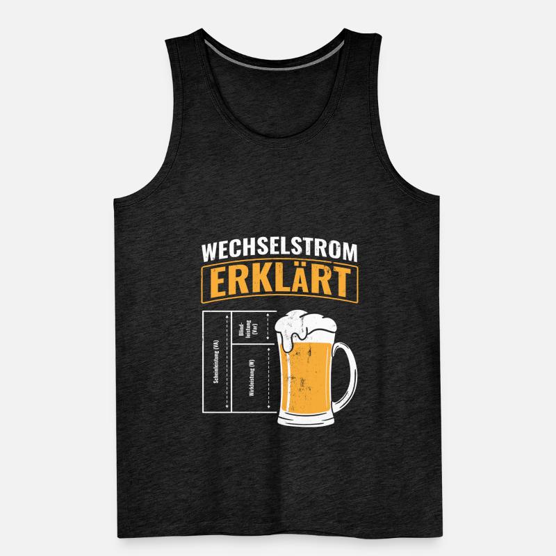 Strom Elektrotechnik Elektriker Männer Premium Bio Tank Top