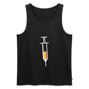 Infirmière - Débardeur bio Premium Homme - noir - Devant - Michal (187cm)