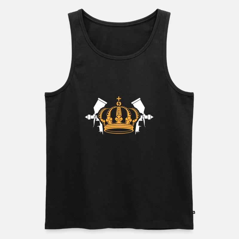 Lackierer - Männer Premium Bio Tank Top - Schwarz