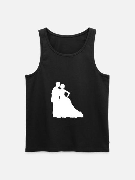 wedding - Men's Premium Organic Tank Top - black