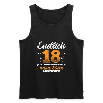18. Geburtstag Geburtstag 18. - Männer Premium Bio Tank Top - Schwarz - Vorne - Michal (187cm)