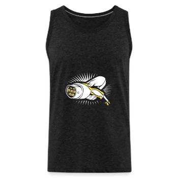Electric car - Men's Premium Organic Tank Top - charcoal grey - Front - Alexander (188cm)