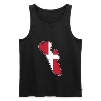 Fanö - Männer Premium Bio Tank Top - Schwarz - Vorne - Michal (187cm)