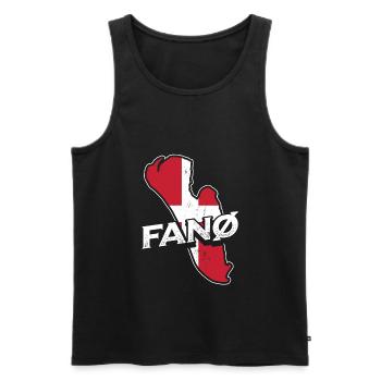 Fanö Fanø - Männer Premium Bio Tank Top - Schwarz - Vorne - Michal (187cm)
