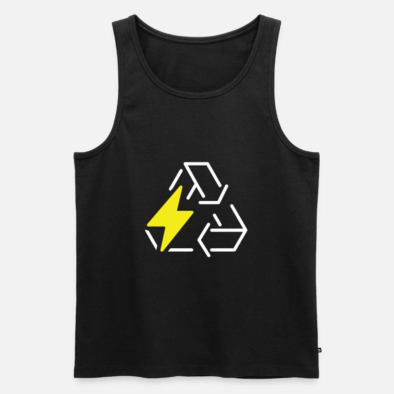 Elektroauto - Männer Premium Bio Tank Top - Schwarz