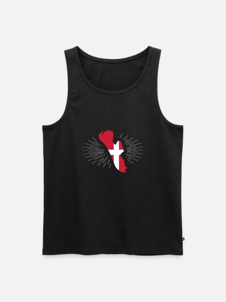Fanö - Men's Premium Organic Tank Top - black