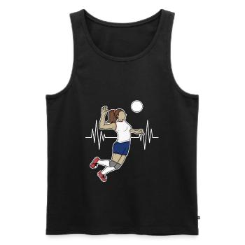 volleyball volleyball volleyball player - Men's Premium Organic Tank Top - black - Front - AI Model Male 178 light (178cm)