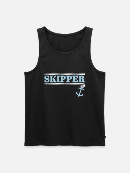 skipper - Men's Premium Organic Tank Top - black