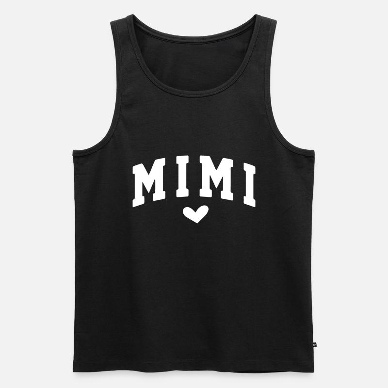 Mimi - Männer Premium Bio Tank Top - Schwarz