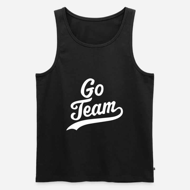 Go-Team - Männer Premium Bio Tank Top - Schwarz