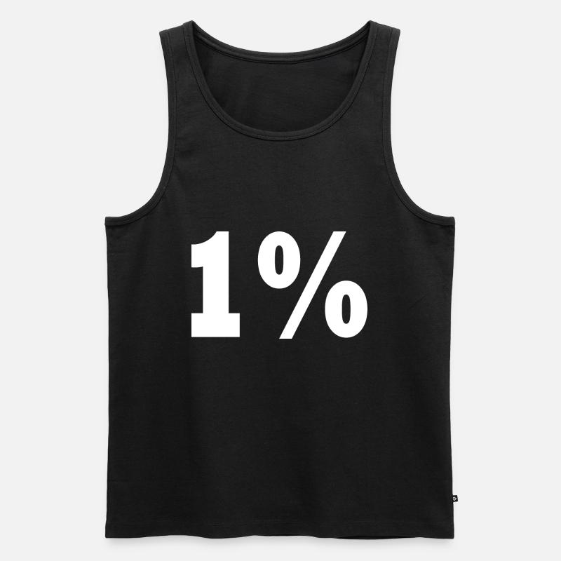 1 - Männer Premium Bio Tank Top - Schwarz
