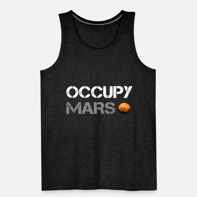 Occupy Mars Planet Space Explor Rocket Science Men's Premium Organic Tank Top
