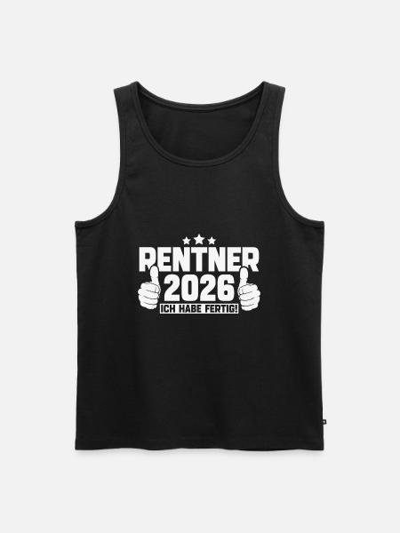 Retirees 2026 I've finished 2026 - Men's Premium Organic Tank Top - black