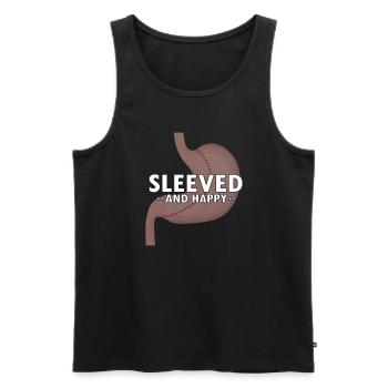 Gastric Bypass and Gastric Bypass Operation Design - Men's Premium Organic Tank Top - black - Front - Michal (187cm)