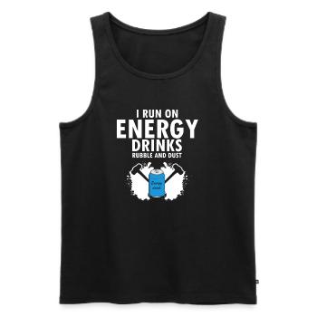 House demolition design and house renovation - Men's Premium Organic Tank Top - black - Front - Michal (187cm)