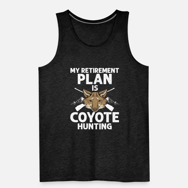Conception de coyote pour les réacteurs de coyote Débardeur bio Premium Homme